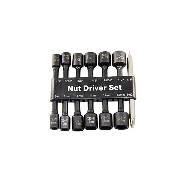 GOSWIFT Impact Driver Bit Set 14PCS Magnetic Drill Socket Adapter