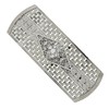 1928 Jewelry Women's Crystal Large Rectangle Hair Barrette, (1 Pcs)