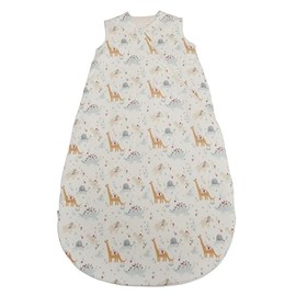 Loulou Lollipop Tencel Lyocell Wearable Baby Blanket Sleeping Bag, Unisex Infant Toddler, 1.0 TOG, 2-Way Zipper Girl Boy Sleepsack Animal Print (Baby Dinomite, 0-6 M)