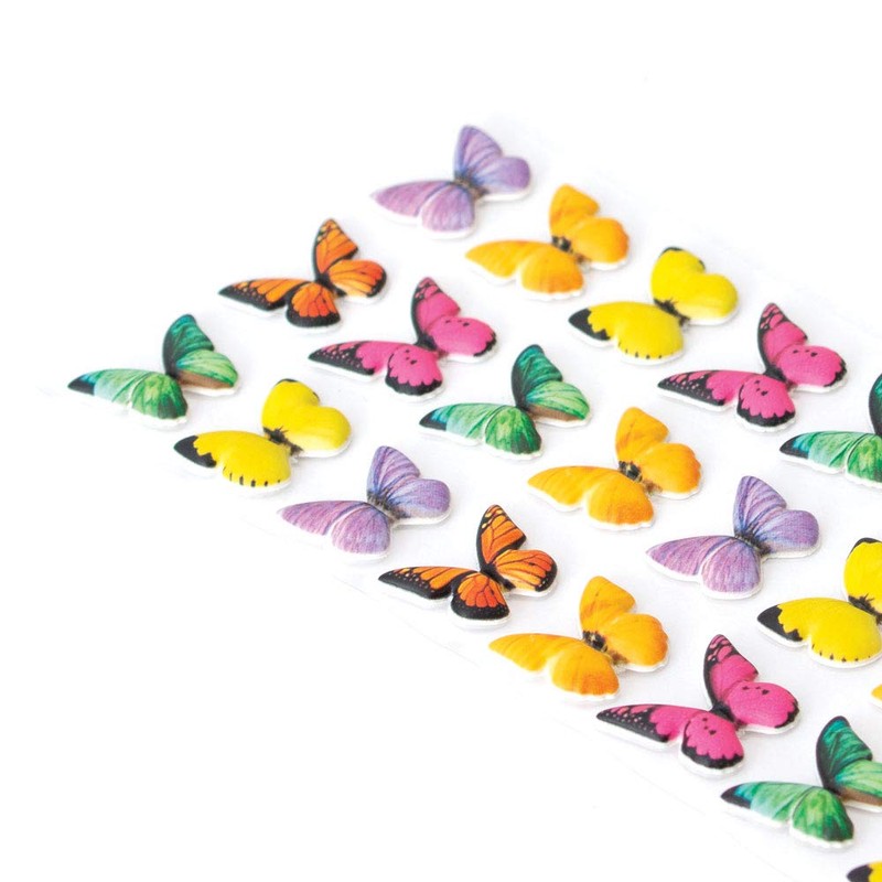 Playhouse Soft Puffy 27-Piece Sticker Sheet for Crafts, Trading &