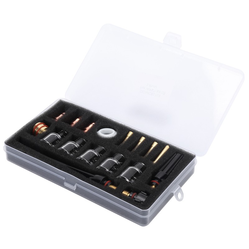 Welding Torch Accessories Kit Glass Cup Nozzle Welder Consumables for