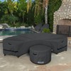 ULTCOVER Patio Curved Sofa Cover Waterproof for 4-6 Seater Outdoor