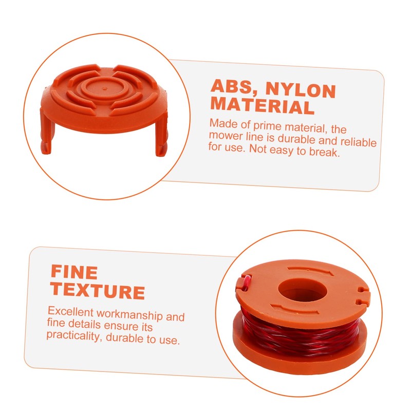 Mipcase 3 Sets Mowing Trimmer Rope Durable Replacement Line for