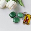 QINJIEJIE Green Aventurine Polished Healing Crystals 1.8-2.0" 2PCS Large Reiki