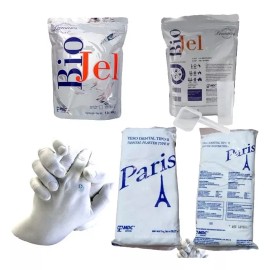 Mdc Dental Kit Molde Escultura Body Casting Alginato 2 Biojel + 2 Yeso