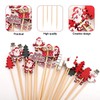 100pcs Christmas Toothpicks, Mix Styles Christmas Cocktail Picks Decorative Toothpicks