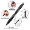 EUSOAR Erasable Pens Black, 12 Pack Eraser Pen Fine Point