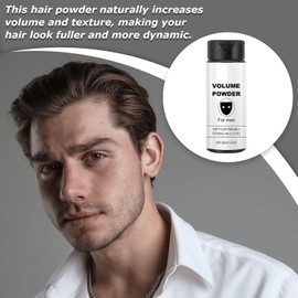 Polvo de textura para el cabello, cabello en polvo para hombres peinando,Natural parece fácil de aplicar el polvo de estilo para hombres - Productos de preparación para el volumen instantáneo de peina