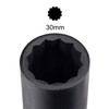 TA-VIGOR 12 Point Socket 1/2" 30mm Metric Spindle Axle Nut