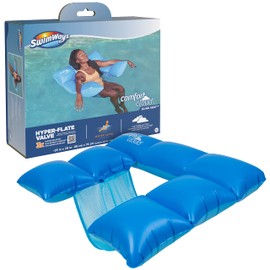 SwimWays Comfort Cloud - Silla de Piscina con inflado rápido y Soporte de Brazo, flotadores inflables para Piscina para Adultos