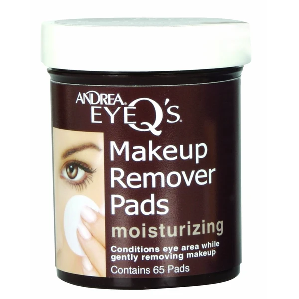 Andrea Eye Q's Moisturizing Eye Makeup Remover Pads, 65-Count (Pack