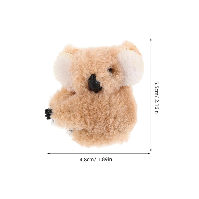 NUOBESTY Pack of 6 Plush Koala Mini Hair Clips Claw