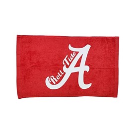 Alabama 100% Cotton 11"x18" Red Rally Towel White HTV Vinyl Hand Towel