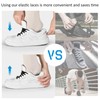 Feibmir 2 Pair Elastic Laces Without Ties,Laces Children,Elastic Laces Black,Cord