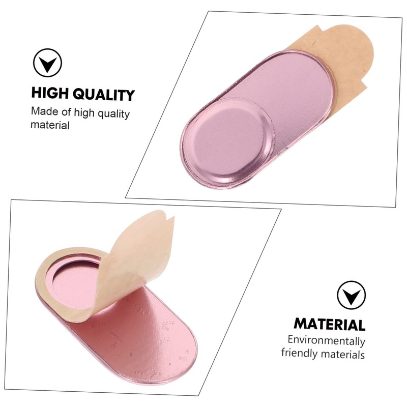 TEHAUX 3pcs Laptop Webcam Covers Rose Gold Privacy Security Shutters