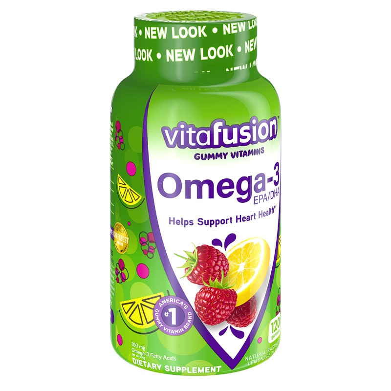 Vitafusion Omega-3 GTLvb Gummies - 120 Count (3 Pack) YzcrD