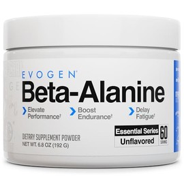 Evogen Beta-Alanina  Beta-Alanine Performance Enhancer, Unflavored, 60 Servings                                                                       