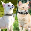 Spiked Dog Collar Soft PU Leather Rivet Spike Puppy Collar