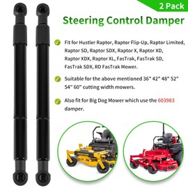 2 Pack Steering Control Dampers Compatible with 603983, P10117, P7124 for Hustler Raptor SD SDX X XD XDX XL Flip-Up Limited FasTrak, Big Dog & More Mower Models