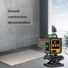 FenorGan16 Lines Self Leveling Laser Level，LCD power display，4x360° 4D Green