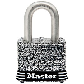 Master Lock 3SSKAD Padlock, Keyable, Outdoor, Weatherproof, Rustproof, Body Width 1.6 inches (40 mm), Hanging Height Inner Diameter 0.7 inches (19 mm), Stainless Steel, Security