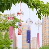 MrMrKura 4 Pcs Japanese Wind Chimes, Decorative Glass Wind Chimes