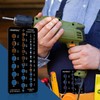 2 Pieces Drill Bit Size Gauge Drill Bit Guide Stainless