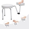 SABUIDDS Pedicure Foot Rest Chair,Swivel Adjustable Pedicure Stool for Spa