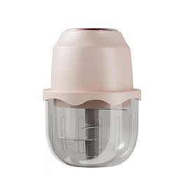 Food Processor, 350ML High-Capacity High Boron Glass Garlic Blender,Electric Food Chopper for Fruits, Meats,Vegetables,Nuts,Meat Grinder & Vegetable Chopper for Kitchen (Pink)