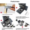 Drilling Holes Locator, 0-52mm Clamp Range Hole Drill Guide Jig