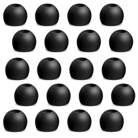 V-8 Replacement Eartips for Earbuds Noise Isolation Soft Silicone Tips for Headphones 20PC Ear Buds - Medium