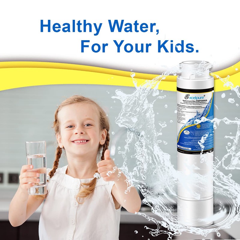 EXCELPURE RWF5800A Refrigerator Water Filter Replacement For Frigidaire EPTWFU01, EWF02,