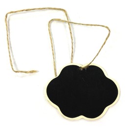 Wrapables Double Sided Mini Chalkboard for Wedding, Gift Tags, Party Favors, Storage Labelling Tags (set of 12) - Cloud