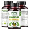 Ireya Ayurveda Organic Moringa Oleifera Powder & Turmeric Root Powder
