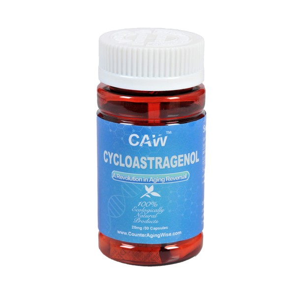 CAW Telomere Support Supplement| Hypersorption Cycloastragenol | 25Mg 30Enteric-Coated Capsules
