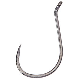 (1/0, Black) - Gamakatsu Barbless Hooks - Nickel, Red & Black Size 4-9/0