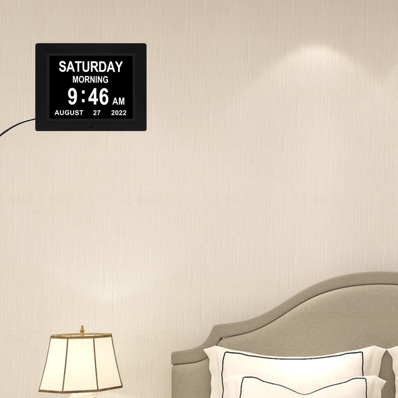 Medication Reminder Day Date Time of The Week Clock Digital