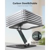 NTMY Adjustable Laptop Stand for Desk,360 Rotating Laptop Stand,Foldable Laptop