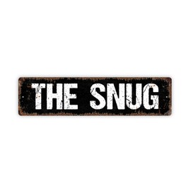 The Snug Metal Street Sign Plaque