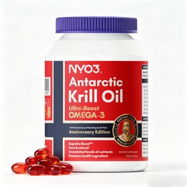 NYO3 Suplemento de aceite de krill Omega 3 1000 mg 90 cápsulas blandas EPA y DHA, aceite de krill antártico puro con astaxantina y 56 de...           