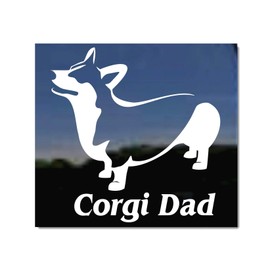 Corgi Dad | NickerStickers® Vinyl Pembroke Welsh Corgi Vinyl Dog Decal Sticker