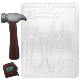 Cybrtrayd Life of the Party Tools Hammer Saw Pliars Screwdriver Chocolate Candy Mold in Sealed Protective Poly Bag Imprinted with Copyrighted Cybrtrayd Molding Instructions