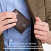 RUNBOX Men's Leather Bifold Stylish Wallet for Men 15 Slots