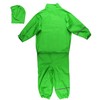 Celavi Unisex Basic Suit Solid Raincoat, Green, 120 cm
