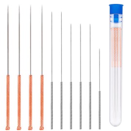 10Pcs 3D Printer Nozzle Cleaning Kit Needles, Stainless Steel Nozzle Unclogger No Clogger Welding Tip Cleaner Tools Accessories for Drills, (0.15, 0.2, 0.25, 0.3, 0.35, 0.4, 0.5, 0.6, 0.8, 1.0mm)