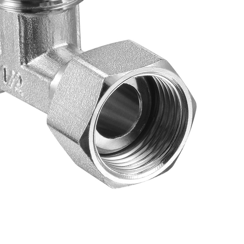 uxcell Pipe Fitting Tee G1/2 1 Female to 2 Male