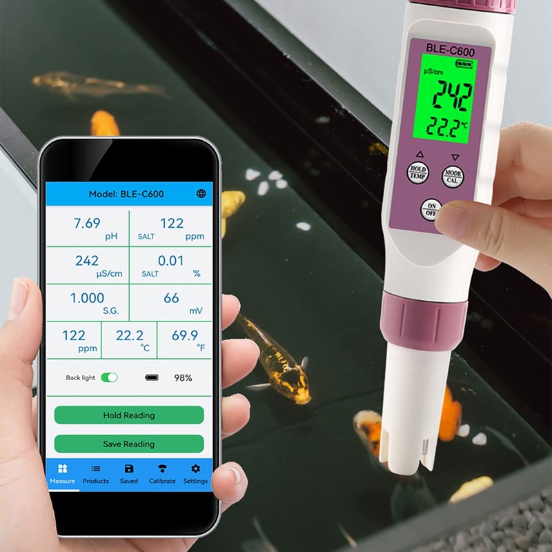 BLE C600 Digital Meter and Water Test Kit, Water Quality