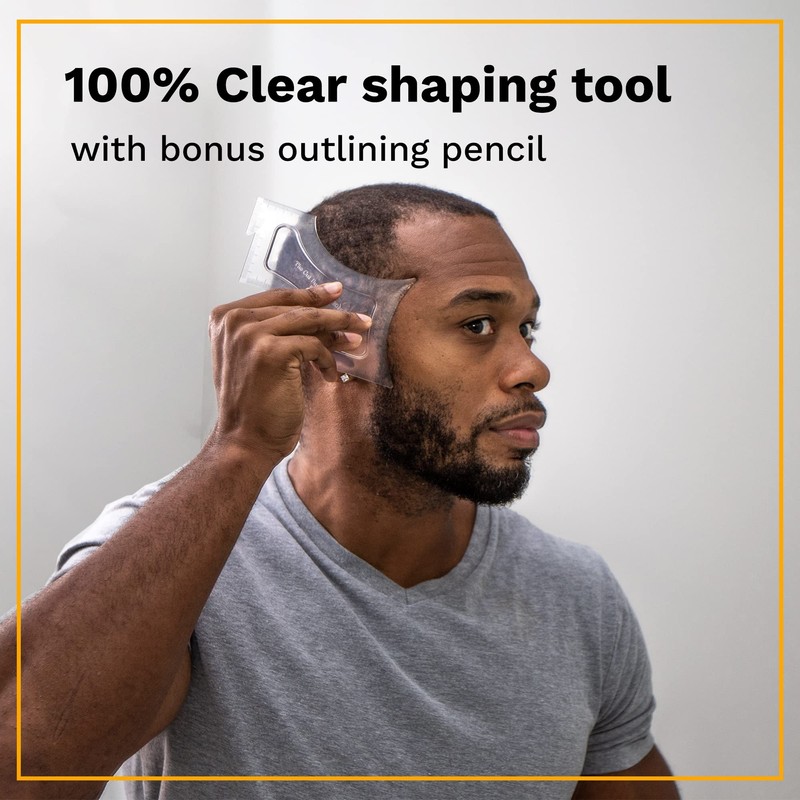 The Cut Buddy Original Shaping Tool, Clear Beard and Hairline