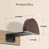 SEKSON Cowboy Hat Rack for Wall, 4 Pack Wooden Hat