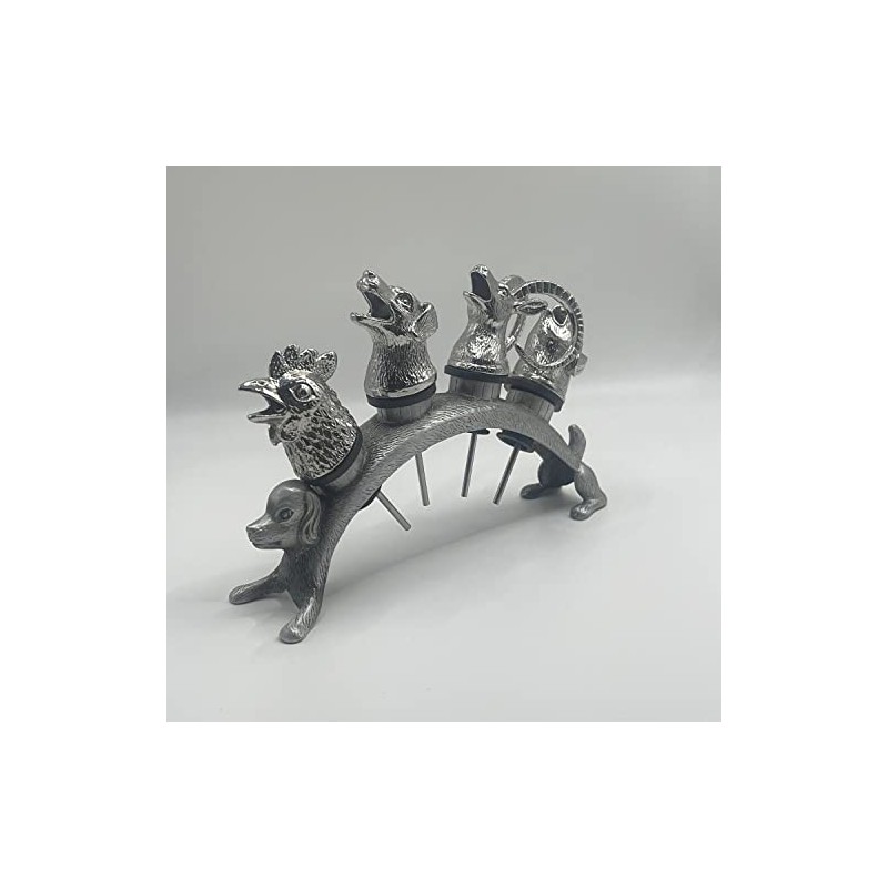 FAFAXOXO Animal Wine Pourer and Wine Bottle Stopper Holde Display